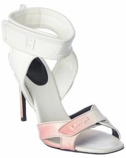 Flash Sale 🔥 Off-White™ 👩 women Off-White Touch Strap Leather 🩴 Sandal 👍