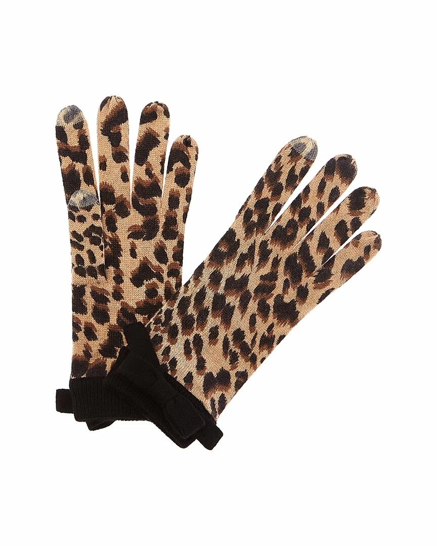 Hot Sale 🎁 women Forte Cashmere Leopard Bow Cashmere Gloves 🎁 1 Hot Sale 🎁 women Forte Cashmere Leopard Bow Cashmere Gloves 🎁