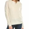 Cheap 🤩 women Forte Cashmere Rib Cashmere Pullover Hoodie 👍