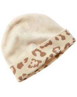 New 💯 women Forte Cashmere Reversible Animal Print Cashmere Hat ❤️