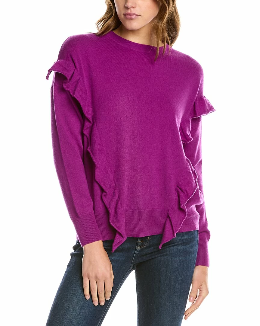 Discount 👏 women Forte Cashmere Ruffle Trim Cashmere Sweater ✔️ 1 Discount 👏 women Forte Cashmere Ruffle Trim Cashmere Sweater ✔️